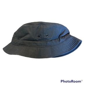 Vintage Bucket Hat Made in Ireland 100% Cotton Navy Blue Gorpcore Grandpa